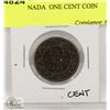 Image 1 : 1881 CANADA  ONE CENT COIN