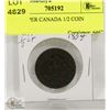 Image 1 : 1854 UPPER CANADA 1/2 COIN