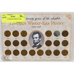 1939-1958 LINCOLN WHEAT EAR PENNY.