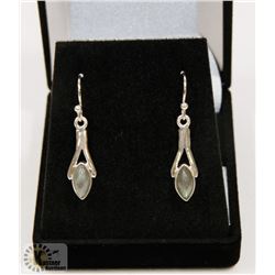 #106-LABRADORITE GEMSTONE DANGLE EARRINGS