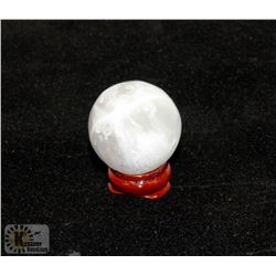 #147-NATURAL SELENITE HEALING SPHERE BALL