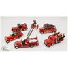Image 1 : FLAT OF FIRETRUCKS COLLECTION MATCH BOX DIE CAST