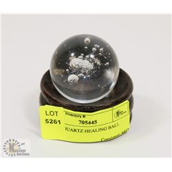 CLEAR QUARTZ HEALING BALL