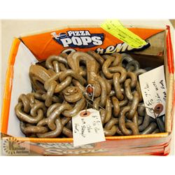 LOT OF 3 TOW CHAINS INCL 5/16" X 7FT AND