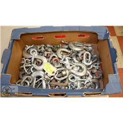 LOT OF 20 MISC GRAB HOOKS/SWIVEL/STRAIGHT CABLE