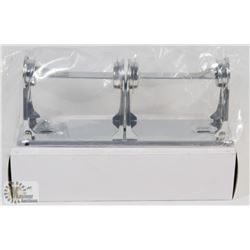 LOT OF 2 DOUBLE ROLL TOILET PAPER WALL MOUNT