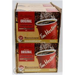 LOT OF FOUR BOXES OF 30 KEURIG POD TIM HORTONS