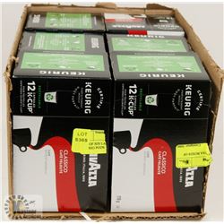 LOT OF SIX LAVAZZAA BOXES OF KEURIG PODS