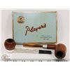 Image 1 : PLAYERS CIGARETTE TIN WITH 2 VINTAGE PIPES.