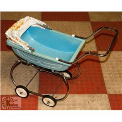 VINTAGE DOLL METAL CARRIAGE