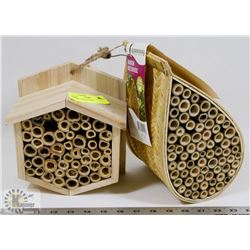 LOT OF 2 BEE HOUSES