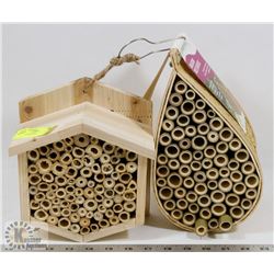 LOT OF 2 BEE HOUSES