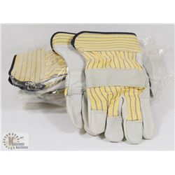 BUNDLE OF 70% LEATHER WORK GLOVES