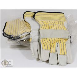 BUNDLE OF 70% LEATHER WORK GLOVES