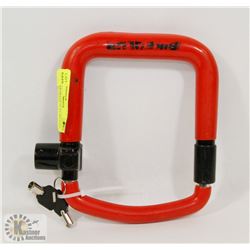 BIKE CLUB HEAVY DUTY BICYCLE LOCK, HAS 2 KEYS