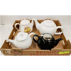 LOT OF ASSORATE TEAPOTS