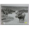 Image 1 : MOOSE THEME GLASS CUTTING BOARD
