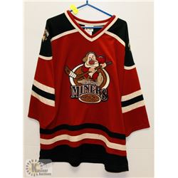 WALT DISNEY GRUMPY MINERS HOCKEY JERSEY XL.