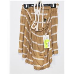NEW NIKITA SKIRT SIZE 1, TAN AND WHITE