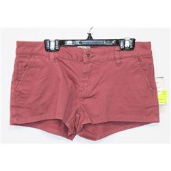 NEW RVCA SUGAR SHAKE SHORTS, SIZE 26, ROSE