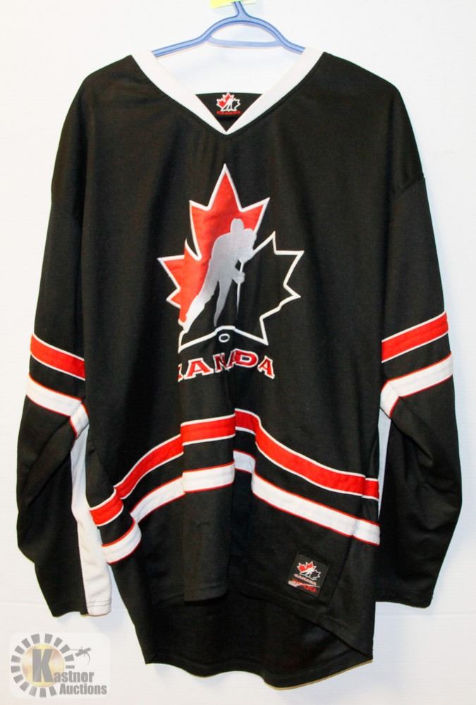 BLACK TEAM CANADA JERSEY SIZE XL. Kastner Auctions