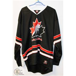 BLACK TEAM CANADA JERSEY SIZE XL.