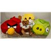 Image 1 : ESTATE BOX OF STUFFED ANIMALS INCLUDING ANGRY BIRD