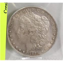 1885 USA MORGAN SILVER DOLLAR