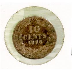 1898 SILVER 10 CENT COIN
