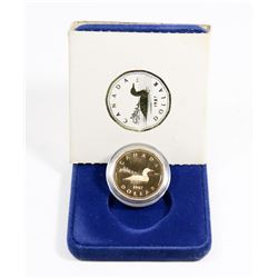 1987 CANADIAN LOONIE IN CASE