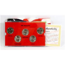 2001 US DENVER MINT QUARTER SET.