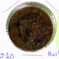 1820 LOWER CANADA BUST AND HARP TOKEN.