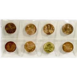 EIGHT SPECIAL ISSUE LOONIES UNCIRCULATED.