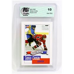 GRADED 10 SIDNEY CROSBY ROOKIE CARD.