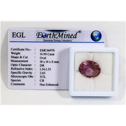 #84-ALEXANDRITE GEMSTONE 14.90CT