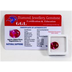#85-NATURAL PINK SAPPHIRE GEMSTONE 8.45CT