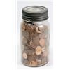 Image 1 : ESTATE PENNY COLLECTION IN VINTAGE JAR