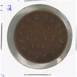 1888 CANADIAN QUEEN VIC LARGE 1 CENT COIN