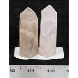 GROUP OF 2 HEALING CRYSTAL PYRAMIDS