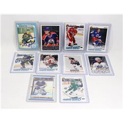 LOT OF 10 ROOKIE CARDS INCLUDING SIGNED