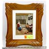 Image 1 : WOOD FRAMED CROSS STITCH PICTURE