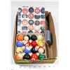 Image 1 : SET OF 16 VINTAGE MINI POOL BILLIARD BALLS WITH