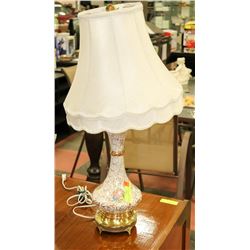 VINTAGE LAMP PORCELAIN PAINTED LAMP