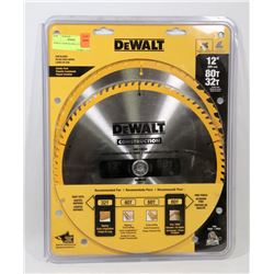 DEWALT SAW BLADES 12" 80T 32T, NEW IN PACKAGE