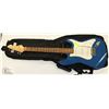 Image 1 : BARRACUDA ELECTRIC BLUE GUITAR WITH SOFT CASE.