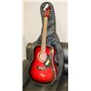 Image 1 : JAY TURSER ACOUSTIC RED GUITAR WITH SOFT CASE
