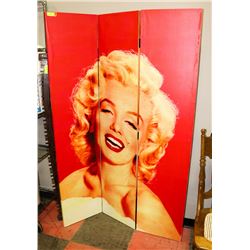 MARILYN MONROE PRIVACY SCREEN  3 PANELS