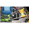 Image 1 : GREENWORKS LAWN MOWER 16" ELECTRIC REAR BAGGER