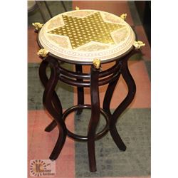 CHINESE CHECKERS TABLE 26 X 20 COMES WITH BOX OF