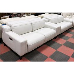 NEW GENUINE LEATHER ELECTRIC RECLINING 80" SOFA W/
